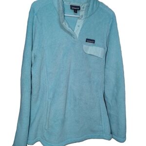 Patagonia Women's Soft Blue Fleece Pullover Classic Excellent Condition NWOT